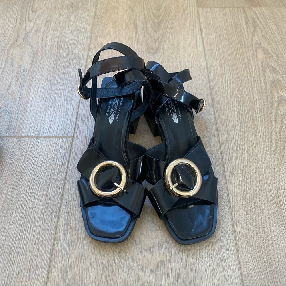 Free People X Jeffery Campbell Square Toe Heels Size 7
